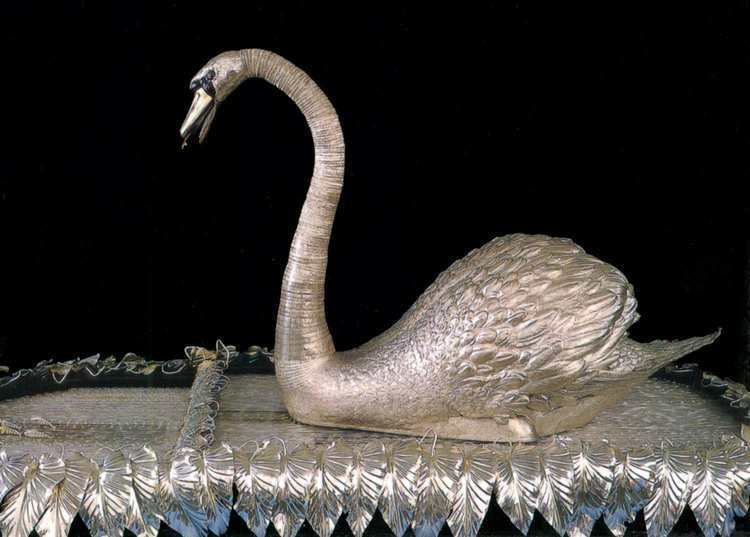 Silver Swan (automaton) Jewels Bijoux Joyas