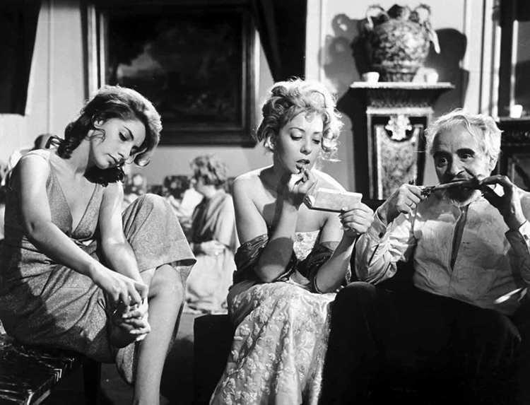 Jacqueline Andere, Enrique GarcÃ­a Ãlvarez, and Silvia Pinal in El Ã¡ngel exterminador (1962)