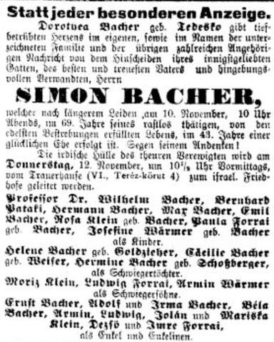 Simon Bacher Simon Bacher Bacharach 1823 1891 Genealogy