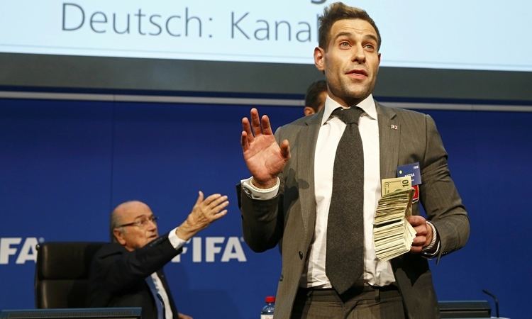 Simon Brodkin Comedian Simon Brodkin charged by police over Sepp Blatter