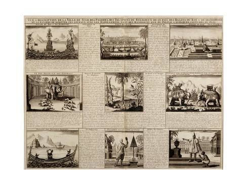 Simon de la Loubère Various Views of Siam and Ayutthaya from 39Du Royaume De Siam by