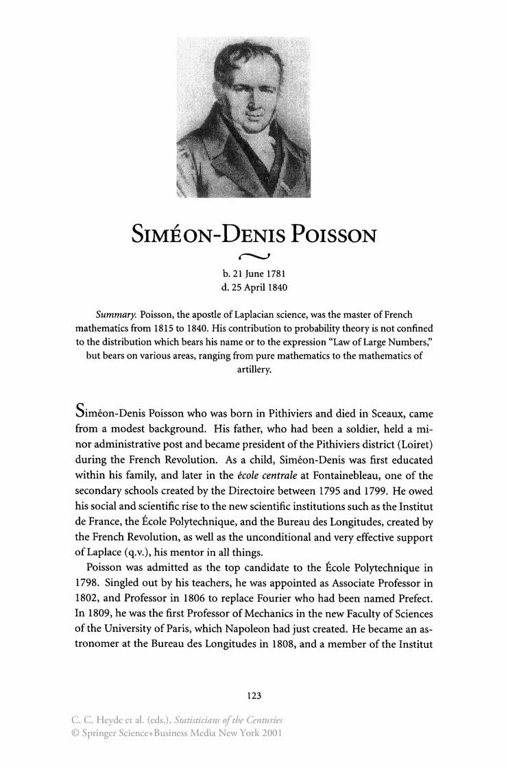 Доклад: Simeon Denis Poisson