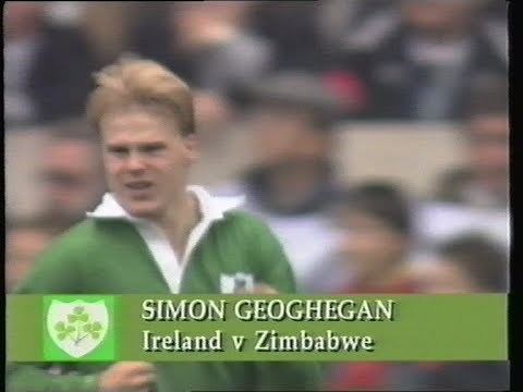 Simon Geoghegan Simon Geoghegan try vs Zimbabwe 1991 YouTube