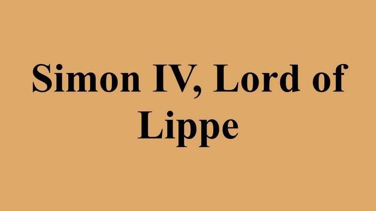 Simon IV, Lord of Lippe Simon IV Lord of Lippe YouTube