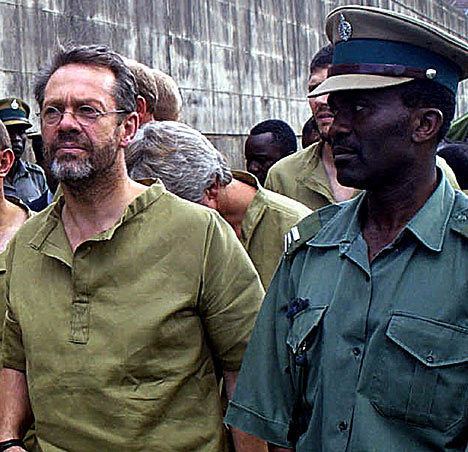 Simon Mann Equatorial Guinea coup plotter Simon Mann arrives home and