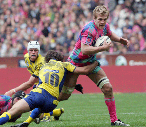 Simon Taylor (rugby union) Simon Taylor of Stade Francais and Scotland Rugby Union