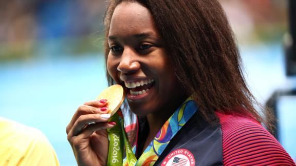 Simone Manuel Olympic swimmer Simone Manuel returns to Houston abc13com