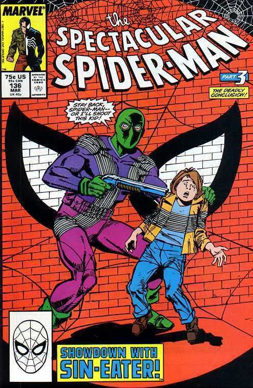 Sin-Eater (comics) SpiderFanorg Comics Spectacular SpiderMan Vol 1 136
