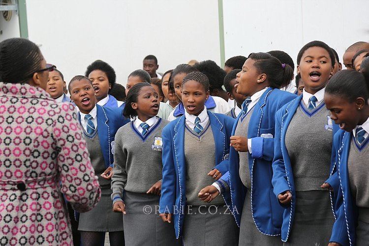 Sinenjongo High School Rabiecoza R250 000 donated by Rabie Property Group and Fives