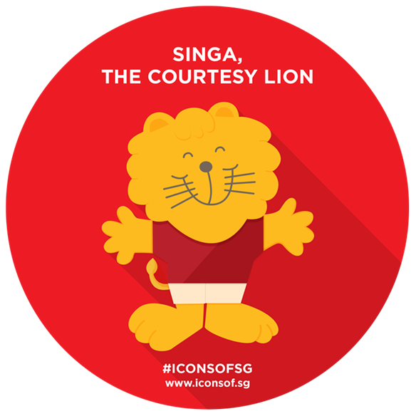 Singa the Lion Icons of SG