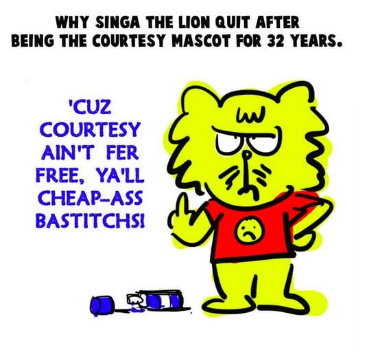 Singa the Lion The Singapore unkindness movement Mumbrella Asia