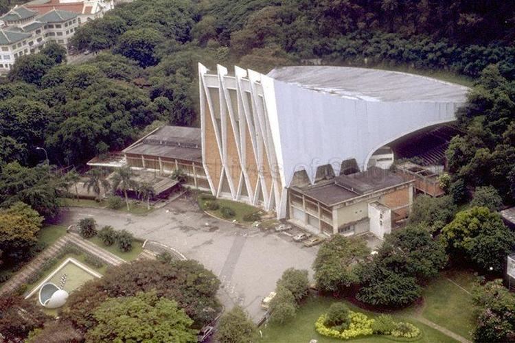 Aerial view of the Singapore National Theatre
