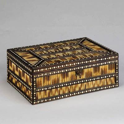 Sinhalese porcupine quill boxes