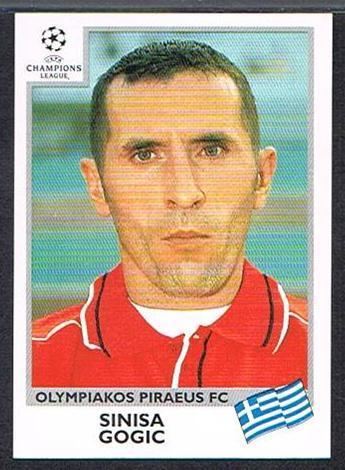 Siniša Gogić 187 Sinisa Gogic Panini Champions League 19992000 sticker 187