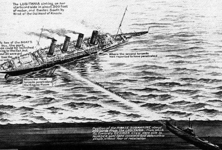 Sinking of the RMS Lusitania The Sinking of the RMS Lusitania Paranoia Magazine