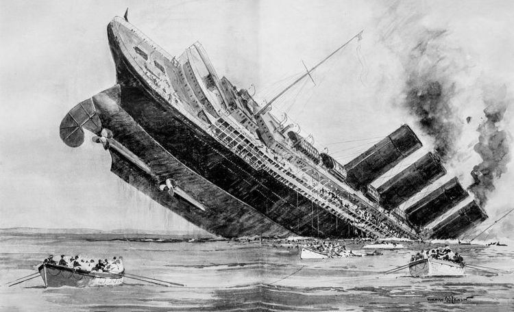 Sinking of the RMS Lusitania httpsikinjaimgcomgawkermediaimageupload