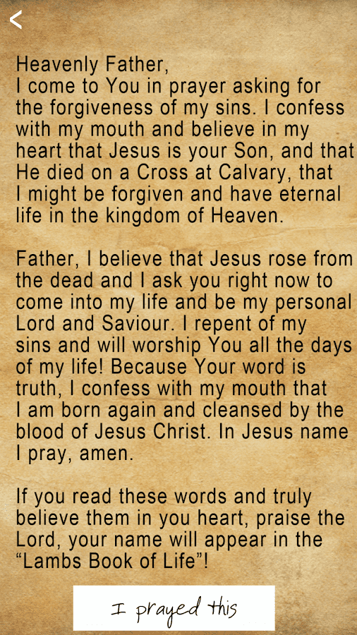 Sinner's prayer Sinner39s Prayer Android Apps on Google Play