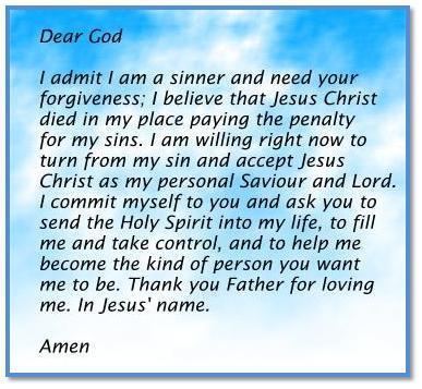 Sinner's prayer City The Sinners Prayer