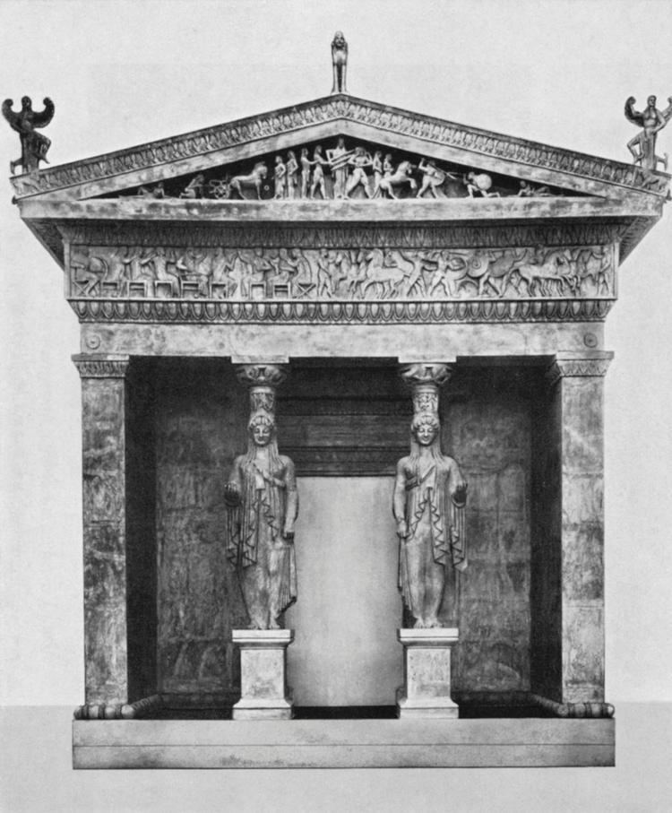 Siphnian Treasury Siphnian Treasury at Delphi facade c525 BC Greek Sculpture