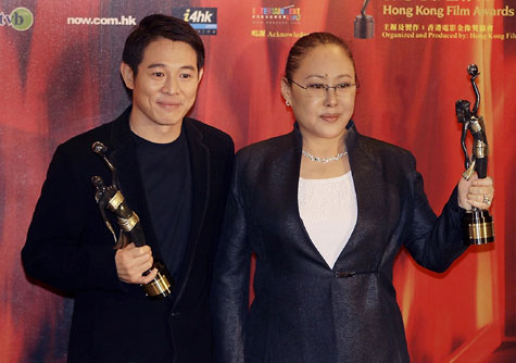 Siqin Gaowa Jet Li Siqin Gaowa win film awards chinaorgcn