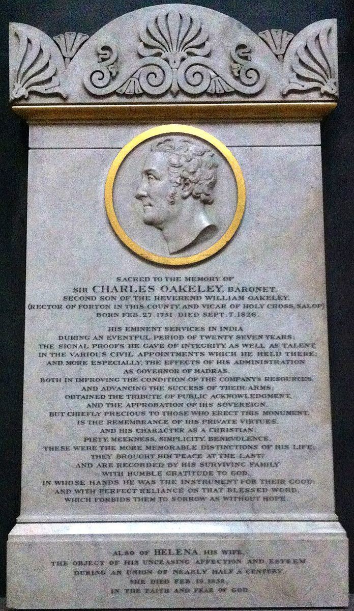Sir Charles Oakeley, 1st Baronet