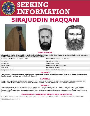Sirajuddin Haqqani SIRAJUDDIN HAQQANI FBI