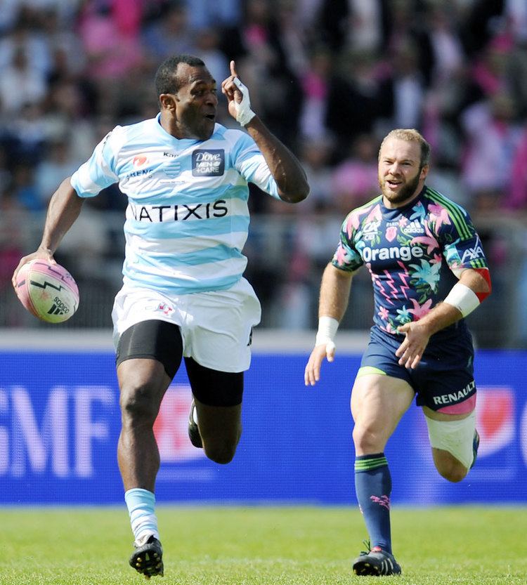 Sireli Bobo Racing Metro winger Sireli Bobo streaks away from Stade39s