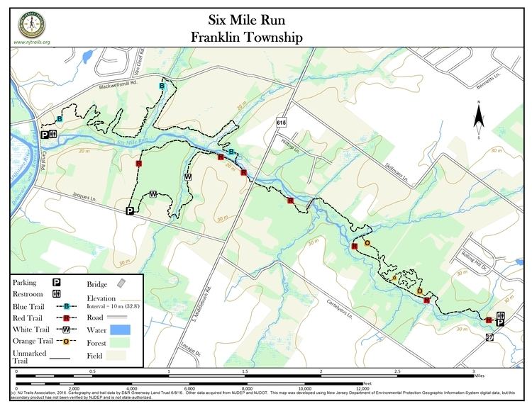 Six Mile Run Reservoir Site Six Mile Run New Jersey Trails Association