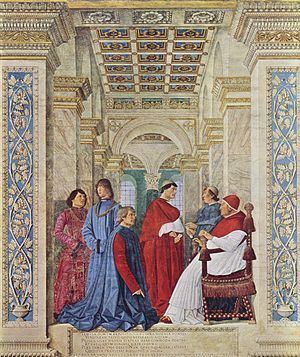 Sixtus IV Appointing Platina as Prefect of the Vatican Library httpsuploadwikimediaorgwikipediacommonsthu