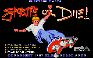 Skate or Die! Atari ST Skate or Die scans dump download screenshots ads