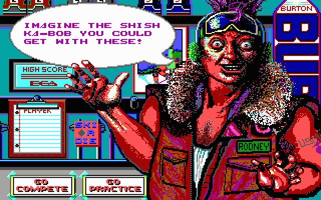 Ski or Die Ski or Die Screenshots for DOS MobyGames