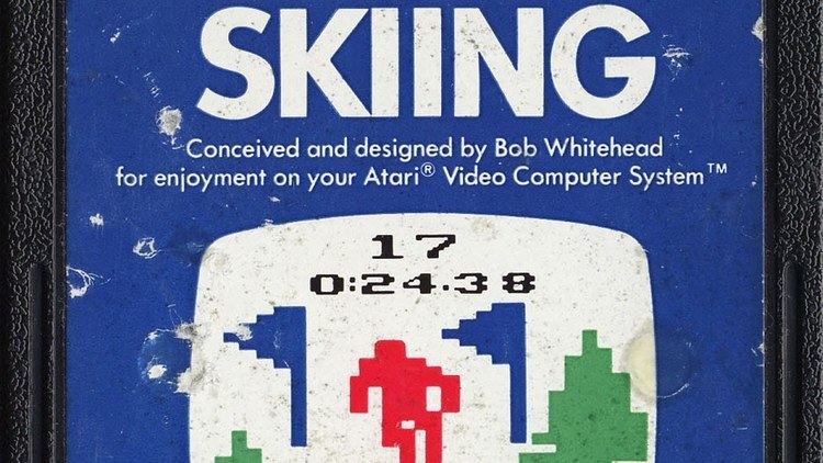 Skiing (Atari 2600) Classic Game Room Activision39s SKIING for Atari 2600 review YouTube