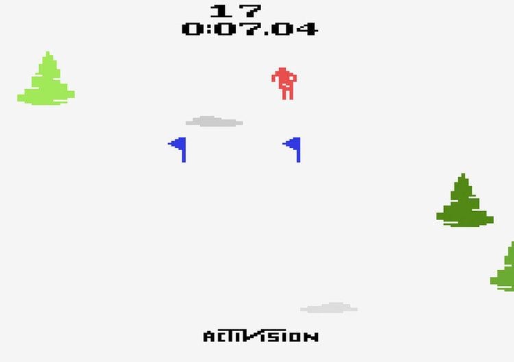 Skiing (Atari 2600) Game review Activision39s Skiing for Atari 2600