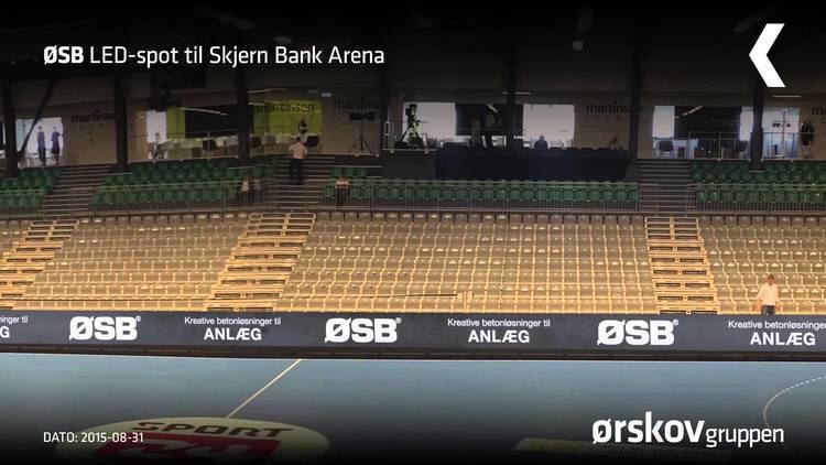 Skjern Bank Arena SB i Skjern Bank Arena LED Spot 201516 YouTube