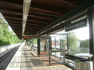 Skogskyrkogården metro station httpsuploadwikimediaorgwikipediacommonsthu