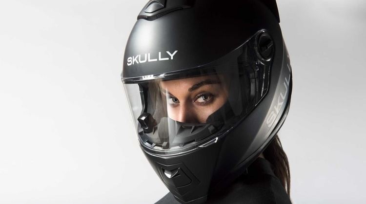 Skully (helmet) AR1 motorcycle helmet crashes out