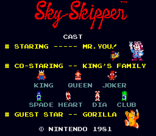 Sky Skipper Sky Skipper Nintendo39s Long Lost Arcade Game The Arcade Blogger