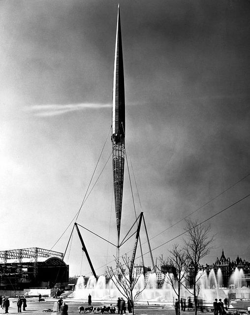 Skylon (Festival of Britain) Skylon Tower Vertical Feature at the Festival of Britain 1951 a