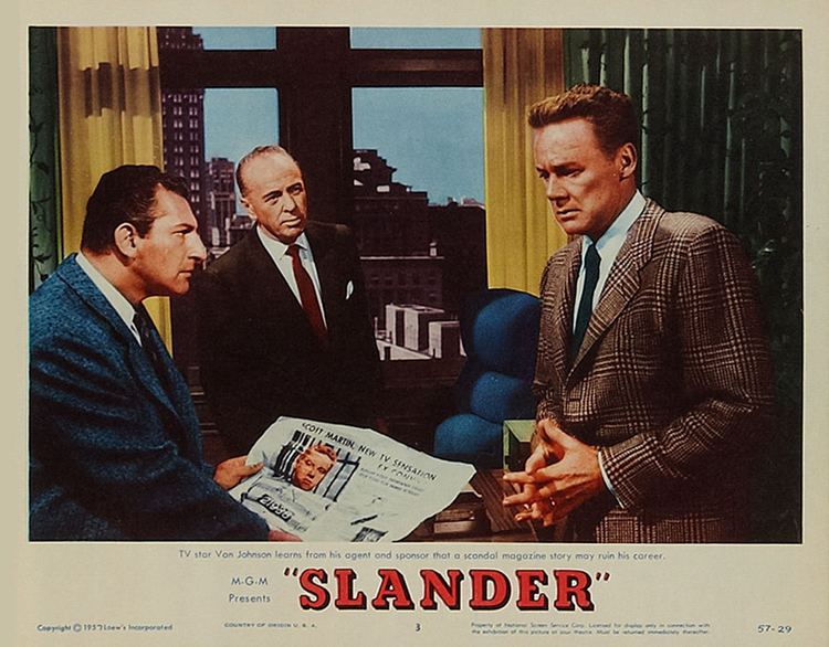 Slander (1956 film) Slander 1957
