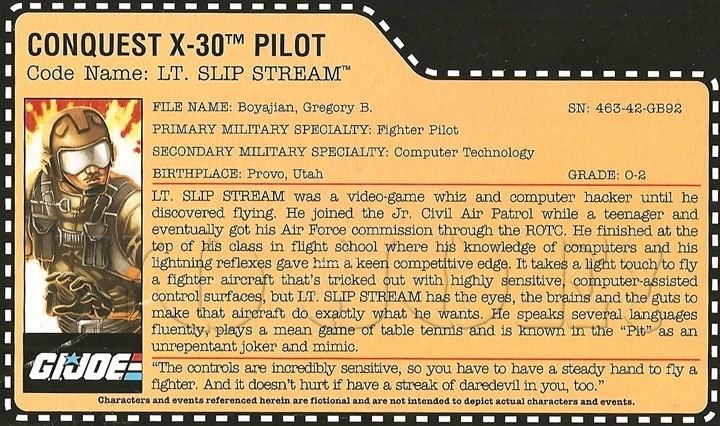 Slip Stream (G.I. Joe) Lt Slip Stream v1 GI Joe Action Figure YoJoe Archive