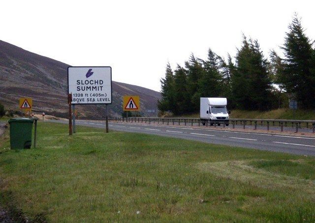 Slochd Summit Layby at Slochd Summit Stanley Howe ccbysa20 Geograph