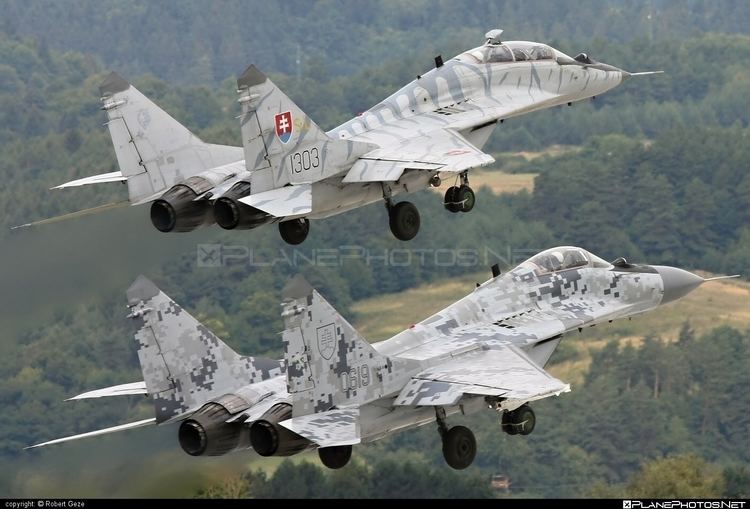 Slovak Air Force MikoyanGurevich MiG29UBS 1303 operated by Vzdun sily OS SR