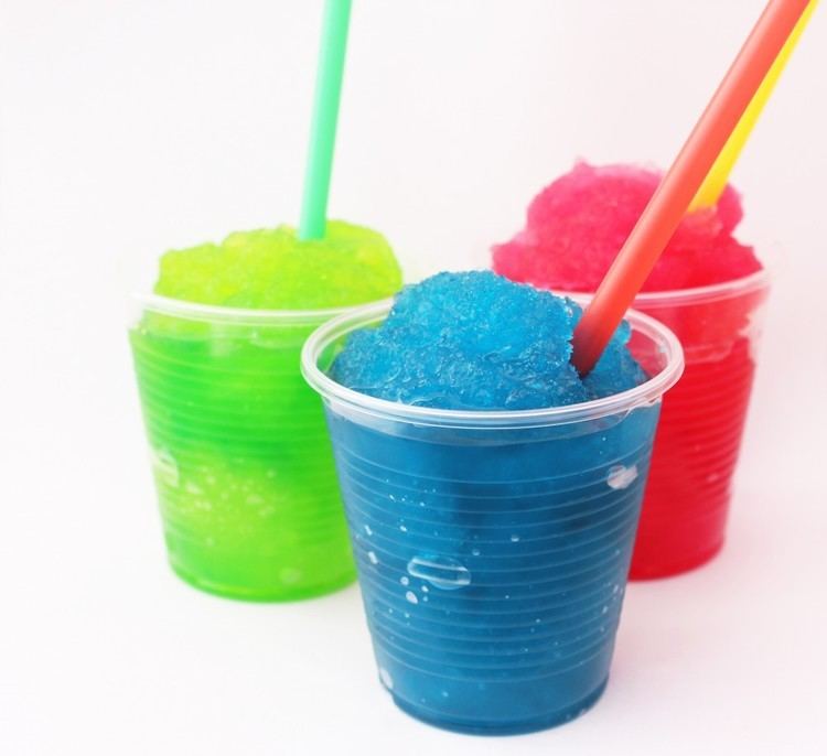 There are a number of different kinds of slush drinks Frozen uncarbonated b...