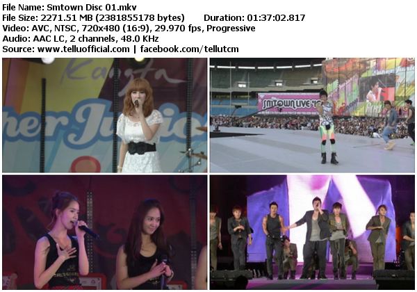 SM Town Live '10 World Tour Download Concert SMTown SMTown Live 3910 World Tour in Seoul DVDRip