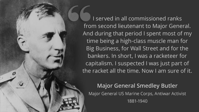 Smedley Butler Major General Smedley Butler The Military Industrial