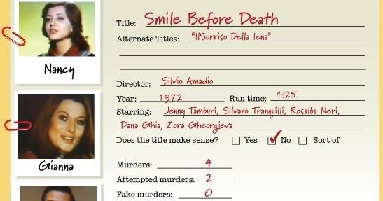 Smile Before Death The Giallo Files Smile Before Death