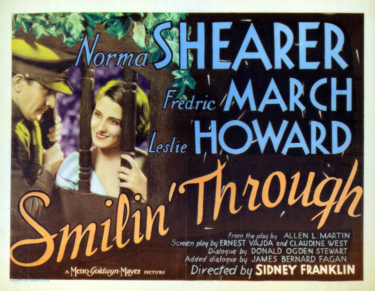 Smilin' Through (1932 film) Norma Shearer Fredric March Smilin Through 1932 Roll Film