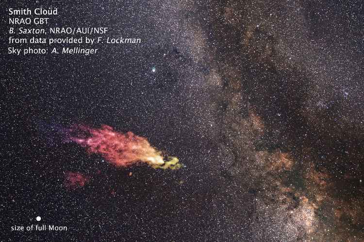 Smith's Cloud Monstrous Cloud Boomerangs Back to our Galaxy NASA