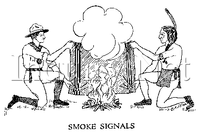 Smoke signal Native Amercian Indian Smoke Signals