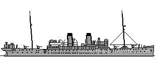 SMS Cormoran (1909) TheBlueprintscom Blueprints gt Ships gt Cruisers Germany gt SMS